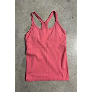 LULULEMON Ebb to Street Tank Top Light Support B/C Cup Lip Gloss Pink Sz 10